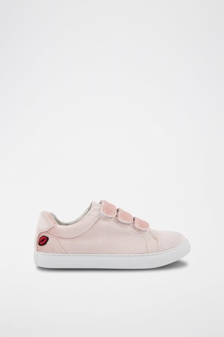 Sneakers Edith Velours - Rose poudré