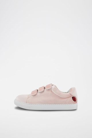 Sneakers Edith Velours - Rose poudré