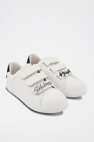 Sneakers en cuir Edith 
Blanc et noir