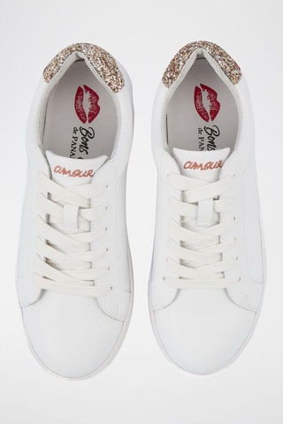 Sneakers en cuir Simone Petit Amour - Blanc