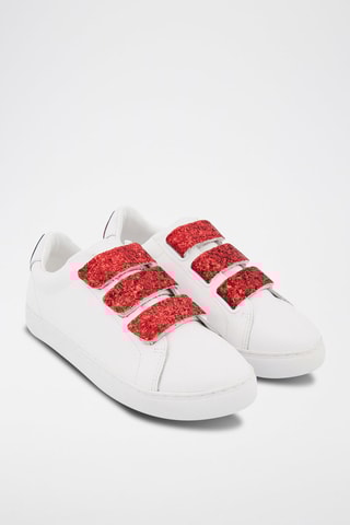 Sneakers en cuir de veau Edith Blanc