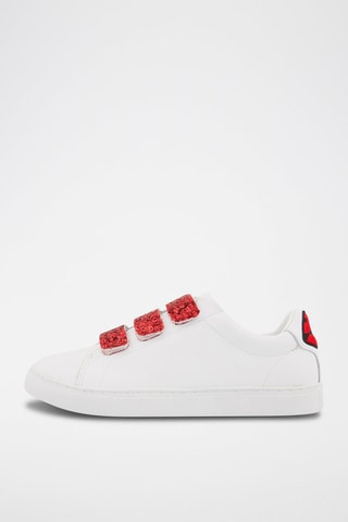 Sneakers en cuir de veau Edith Blanc