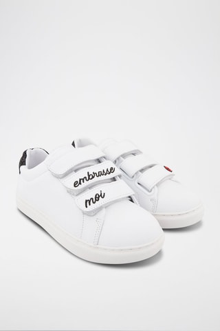 Sneakers en cuir de veau Edith Blanc