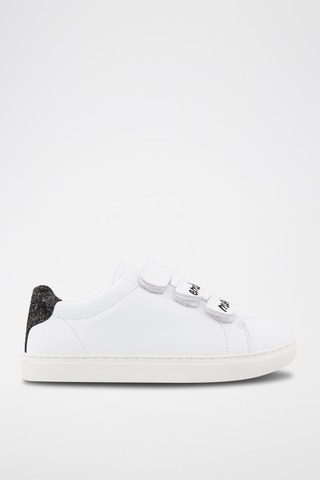 Sneakers en cuir de veau Edith Blanc
