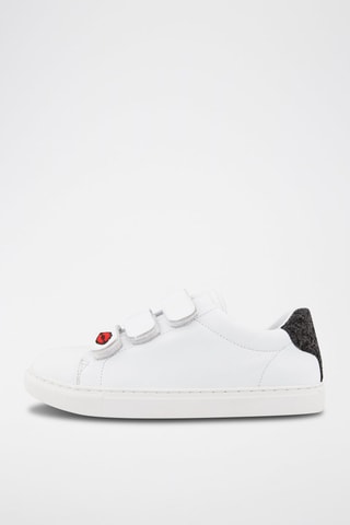 Sneakers en cuir de veau Edith Blanc