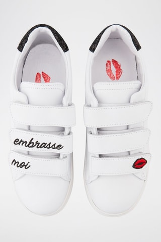 Sneakers en cuir de veau Edith Blanc