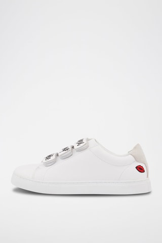 Sneakers en cuir de veau Edith Blanc