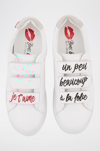 Sneakers en cuir de veau Edith Blanc