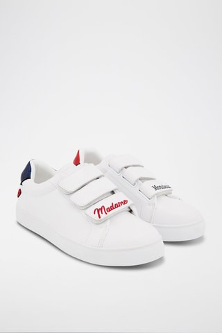 Sneakers en cuir de veau Edith Blanc