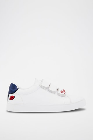 Sneakers en cuir de veau Edith Blanc