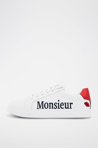 Sneakers en cuir Simone - Blanc