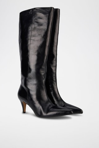Bottes en cuir Adriana - Noir