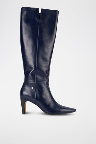 Bottes en cuir Paola - Bleu marine