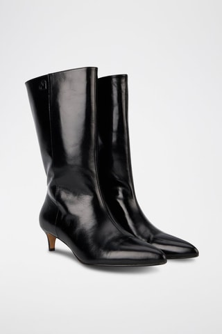 Bottes en cuir Yolanda - Noir