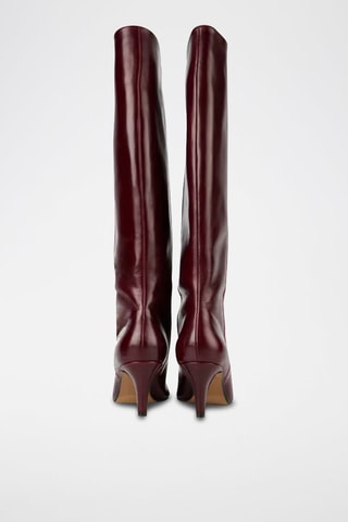 Bottes en cuir Adriana - Bordeaux
