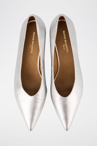 Escarpins en cuir Marta - Argenté