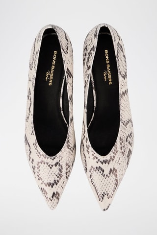 Escarpins en cuir Marta - Noir et blanc