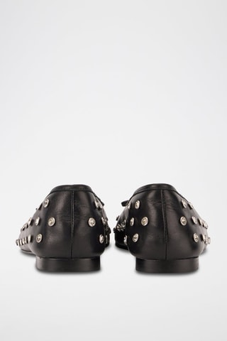 Ballerines en cuir Carmen - Noir