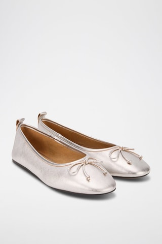 Ballerines en cuir Félice - Argenté