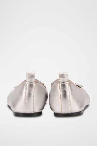 Ballerines en cuir Félice - Argenté