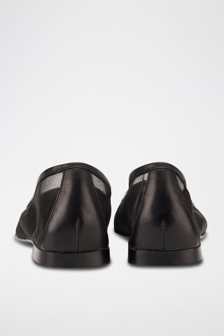 Ballerines en cuir Elisa - Noir