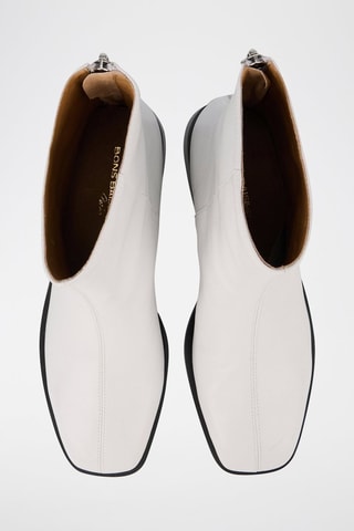 Bottines en cuir Coralie - Blanc