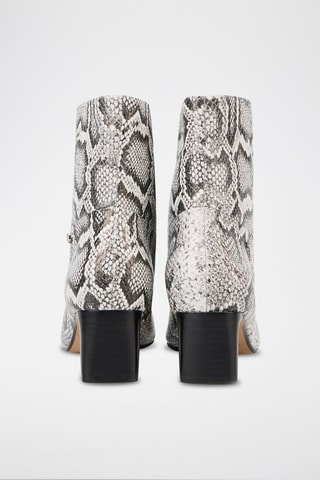 Bottines en cuir Alice - Noir et blanc