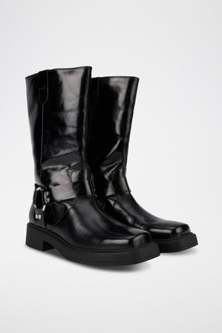 Bottes en cuir Talia - Noir