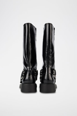 Bottes en cuir Talia - Noir