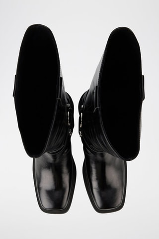 Bottes en cuir Talia - Noir