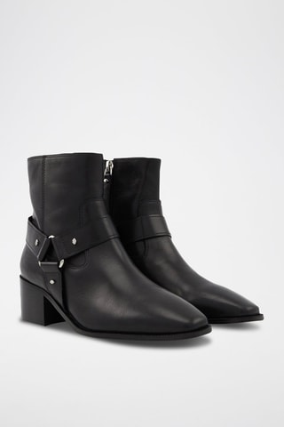 Bottines en cuir Luna - Noir