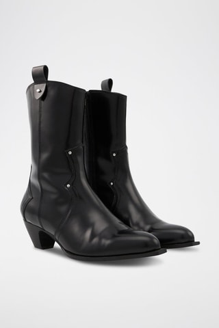 Bottines en cuir Harper - Noir