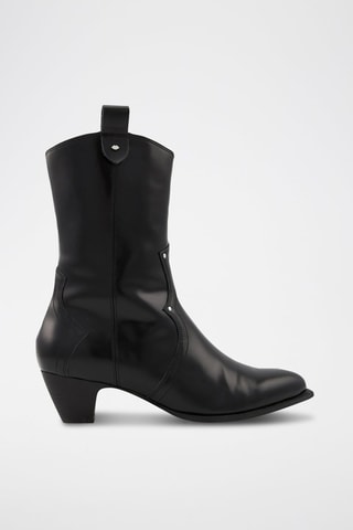 Bottines en cuir Harper - Noir