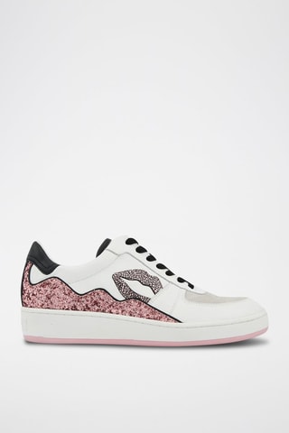 Sneakers en cuir Loulou - Blanc et noir