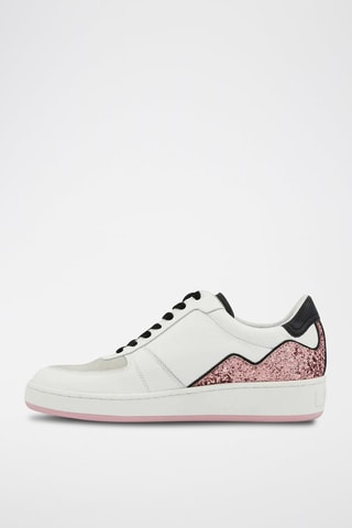 Sneakers en cuir Loulou - Blanc et noir