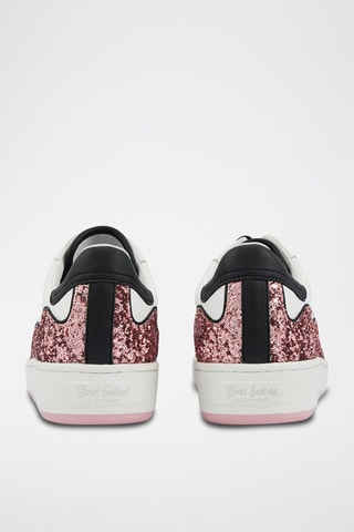 Sneakers en cuir Loulou - Blanc et noir