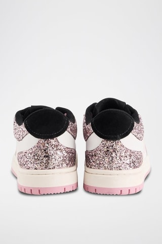Sneakers en cuir Serena - Blanc et rose