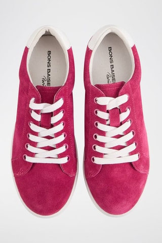 Sneakers en nubuck Simone - Fuchsia