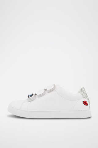 Sneakers en cuir Edith - Blanc