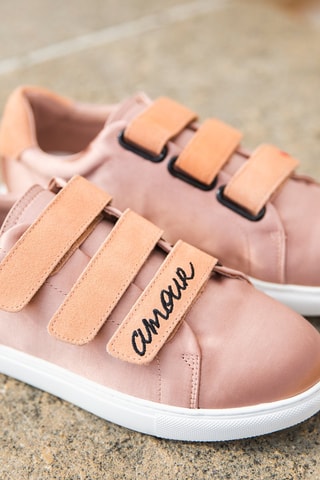 Sneakers Edith Satin Amour 
Rose