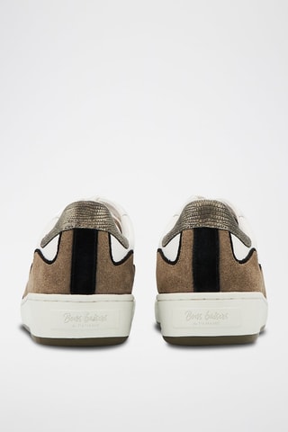 Sneakers en cuir Loulou Blanc et marron