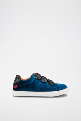 Sneakers Edith Velours Glitter 
Bleu