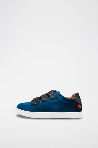 Sneakers Edith Velours Glitter 
Bleu