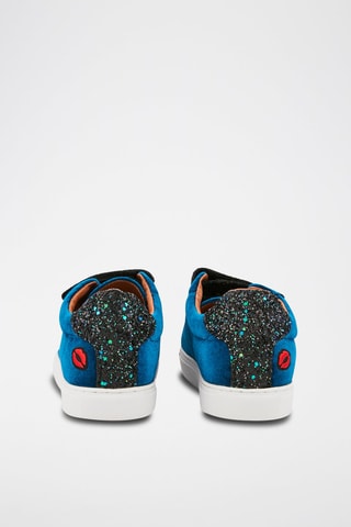 Sneakers Edith Velours Glitter 
Bleu