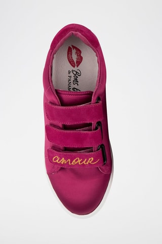 Sneakers Edith Satin Amour Fuchsia
