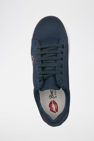Sneakers Simone Satin Amour Bleu marine
