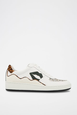 Sneakers en cuir Loulou Blanc et marron
