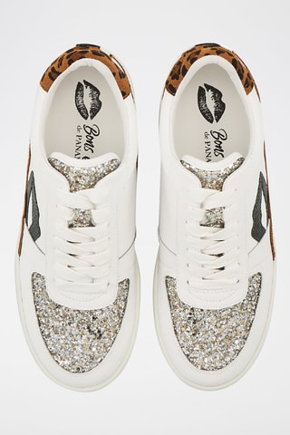 Sneakers en cuir Loulou Blanc et marron