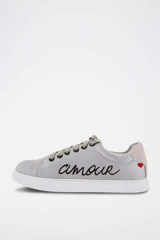 Sneakers Simone Satin Amour Gris