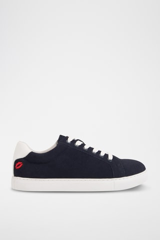 Sneakers en nubuck Simone - Bleu marine